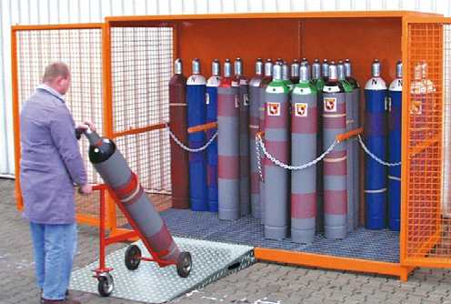 gasflaschen container